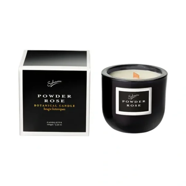 Sohum Grandiflora Botanical Candle Candlette Powder Rose 100g - Fresh Bloom Skin - Premium Skincare Solutions for Nourished, Hydrated, and Radiant Skin Every Day