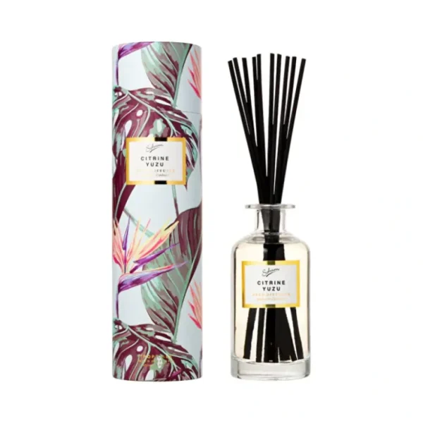 Sohum Tropicale Reed Diffuser Citrine Yuzu 250ml - Fresh Bloom Skin - Premium Skincare Solutions for Nourished, Hydrated, and Radiant Skin Every Day