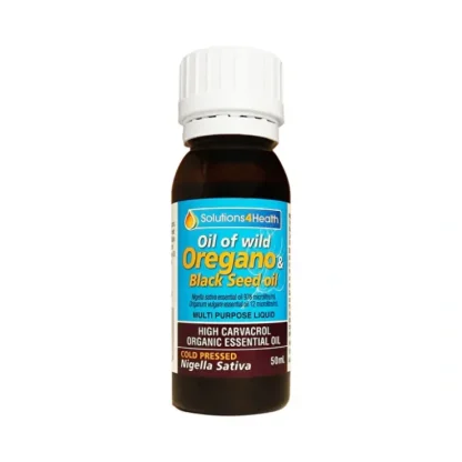 Solutions 4 Health Oil of Wild Oregano & Black Seed Oil 50ml - Fresh Bloom Skin - Premium Skincare Solutions for Nourished, Hydrated, and Radiant Skin Every Day