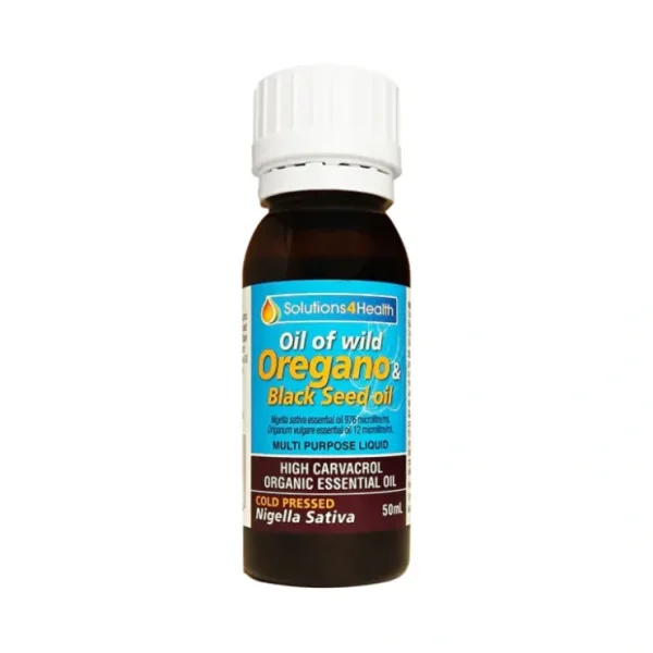 Solutions 4 Health Oil of Wild Oregano & Black Seed Oil 50ml - Fresh Bloom Skin - Premium Skincare Solutions for Nourished, Hydrated, and Radiant Skin Every Day