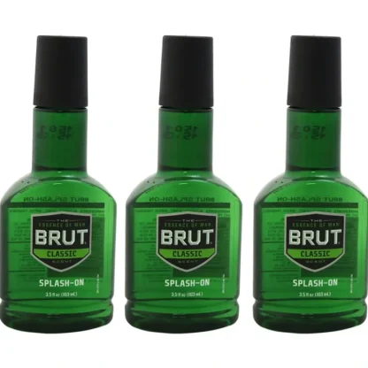 Splash-On Original Fragrance by Brut for Men - 3.5 oz Splash - Pack of 3 - Fresh Bloom Skin - Premium Skincare Solutions for Nourished, Hydrated, and Radiant Skin Every Day