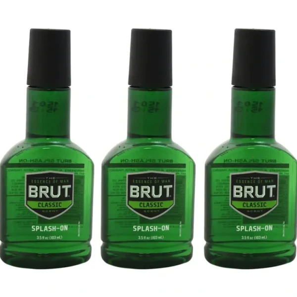 Splash-On Original Fragrance by Brut for Men - 3.5 oz Splash - Pack of 3 - Fresh Bloom Skin - Premium Skincare Solutions for Nourished, Hydrated, and Radiant Skin Every Day