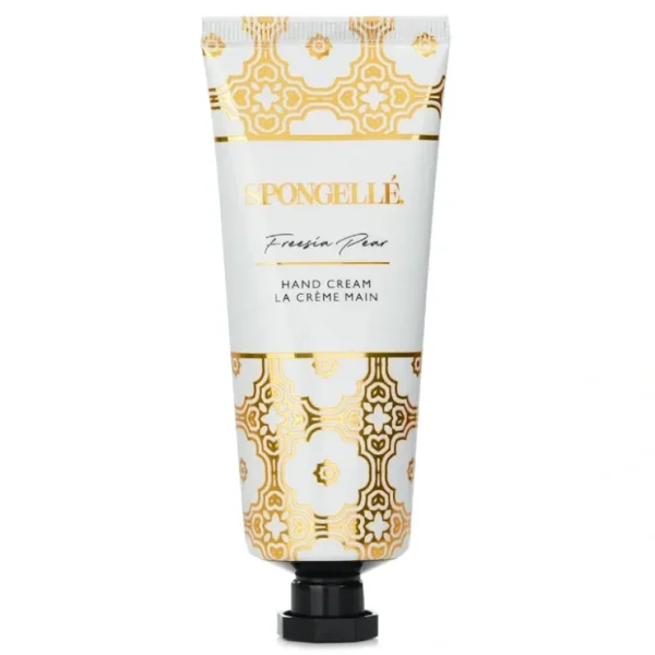 Spongelle Hand Cream - Freesia Pear 57g/2oz - Fresh Bloom Skin - Premium Skincare Solutions for Nourished, Hydrated, and Radiant Skin Every Day