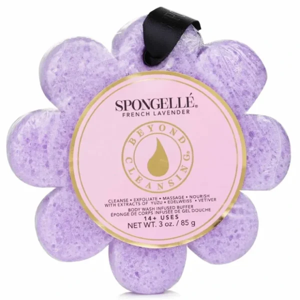 Spongelle Wild flower Soap Sponge - French Lavender (Purple) 1pc - Fresh Bloom Skin - Premium Skincare Solutions for Nourished, Hydrated, and Radiant Skin Every Day