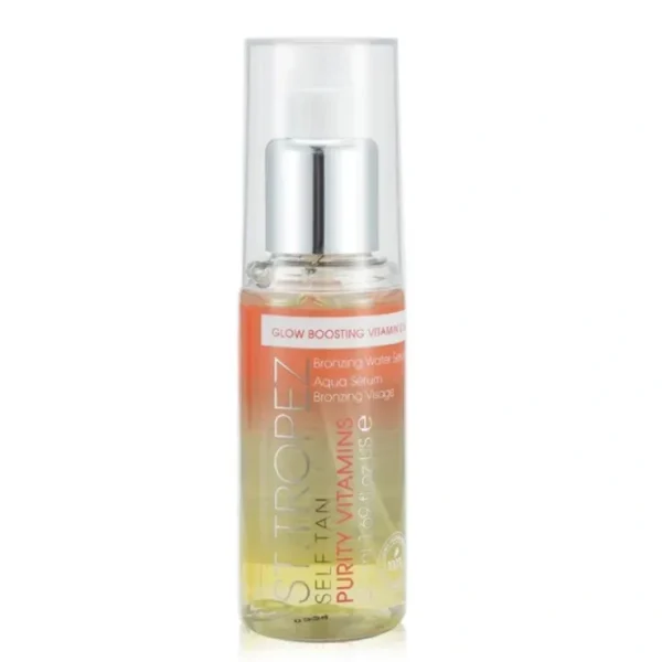 St. Tropez Self Tan Purity Vitamins Bronzing Water Serum - Glow Boosting Vitamin C & D 50ml/1.69oz - Fresh Bloom Skin - Premium Skincare Solutions for Nourished, Hydrated, and Radiant Skin Every Day
