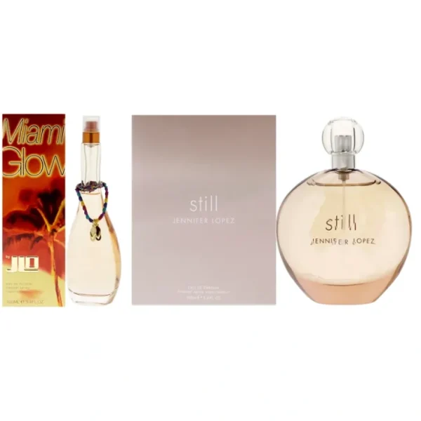 Still Miami Glow Kit by Jennifer Lopez for Women - 2 Pc Kit 3.4oz EDP Spray, 3.4oz EDT Spray - Fresh Bloom Skin - Premium Skincare Solutions for Nourished, Hydrated, and Radiant Skin Every Day