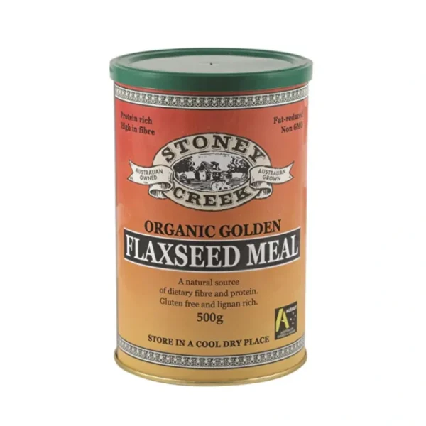 Stoney Creek Organic Flaxseed Meal Golden 500g - Fresh Bloom Skin - Premium Skincare Solutions for Nourished, Hydrated, and Radiant Skin Every Day