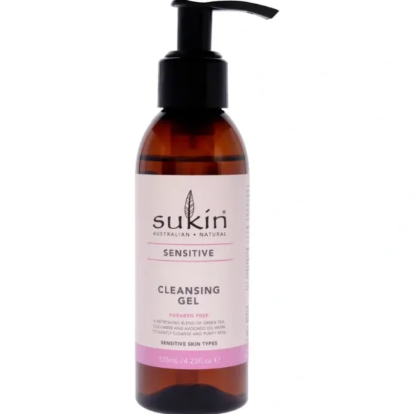 Sukin Sensitive Cleansing Gel by Sukin for Women - 4.23 oz Cleanser - Fresh Bloom Skin - Premium Skincare Solutions for Nourished, Hydrated, and Radiant Skin Every Day