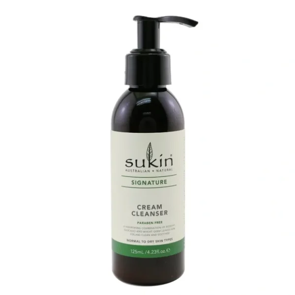 Sukin Signature Cream Cleanser (Normal To Dry Skin Types) 125ml/4.23oz - Fresh Bloom Skin - Premium Skincare Solutions for Nourished, Hydrated, and Radiant Skin Every Day
