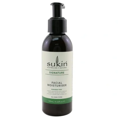 Sukin Signature Facial Moisturiser (All Skin Types) 125ml/4.23oz - Fresh Bloom Skin - Premium Skincare Solutions for Nourished, Hydrated, and Radiant Skin Every Day