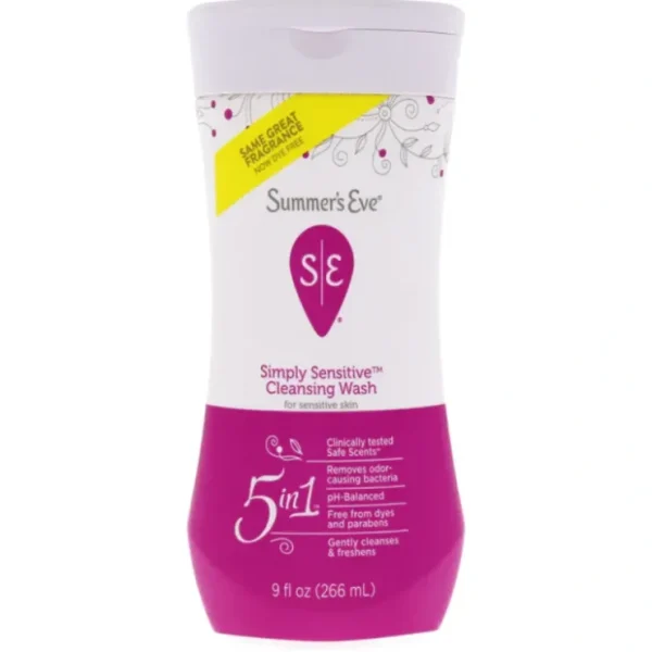 Summers Eve Feminine Wash for Sensitive Skin by Summers Eve for Women - 9 oz Cleanser - Fresh Bloom Skin - Premium Skincare Solutions for Nourished, Hydrated, and Radiant Skin Every Day