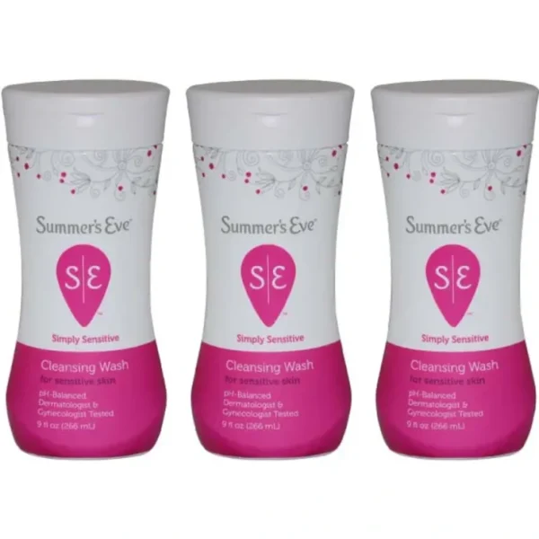Summers Eve Feminine Wash for Sensitive Skin by Summers Eve for Women - 9 oz Cleanser - Pack of 3 - Fresh Bloom Skin - Premium Skincare Solutions for Nourished, Hydrated, and Radiant Skin Every Day