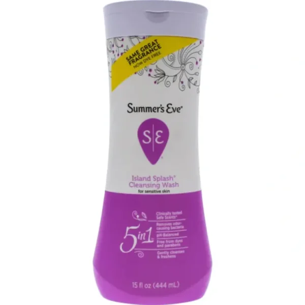 Summers Eve Island Splash Cleansing Wash by Summers Eve for Women - 15 oz Cleanser - Fresh Bloom Skin - Premium Skincare Solutions for Nourished, Hydrated, and Radiant Skin Every Day