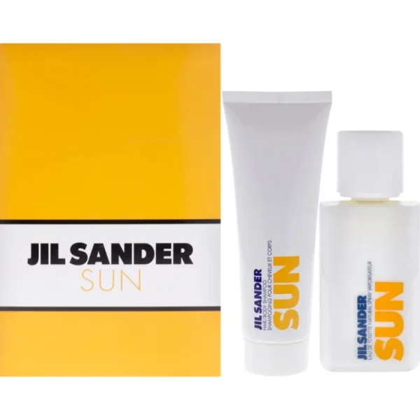 Sun by Jil Sander for Men - 2 Pc Gift Set 2.5oz EDT Spray, 2.5oz Hair and Body Shampoo - Fresh Bloom Skin - Premium Skincare Solutions for Nourished, Hydrated, and Radiant Skin Every Day