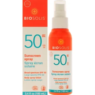 Sunscreen Body Spray Lotion SPF 50 by Biosolis for Unisex - 3.4 oz Sunscreen - Fresh Bloom Skin - Premium Skincare Solutions for Nourished, Hydrated, and Radiant Skin Every Day