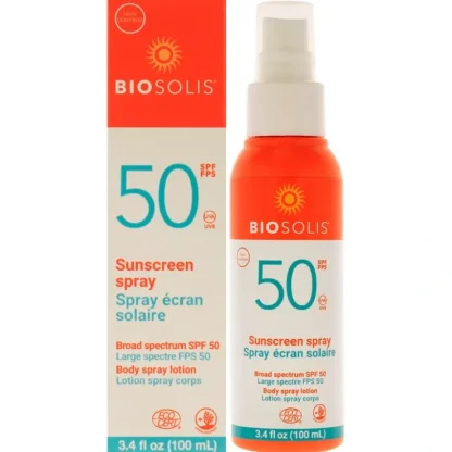 Sunscreen Body Spray Lotion SPF 50 by Biosolis for Unisex - 3.4 oz Sunscreen - Fresh Bloom Skin - Premium Skincare Solutions for Nourished, Hydrated, and Radiant Skin Every Day