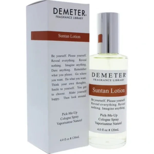 Suntan Lotion by Demeter for Women - 4 oz Cologne Spray - Fresh Bloom Skin - Premium Skincare Solutions for Nourished, Hydrated, and Radiant Skin Every Day