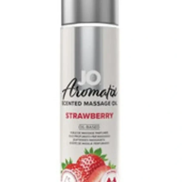 System Jo Aromatix Massage Oil - Strawberry - 120ml Fixed Size - Fresh Bloom Skin - Premium Skincare Solutions for Nourished, Hydrated, and Radiant Skin Every Day