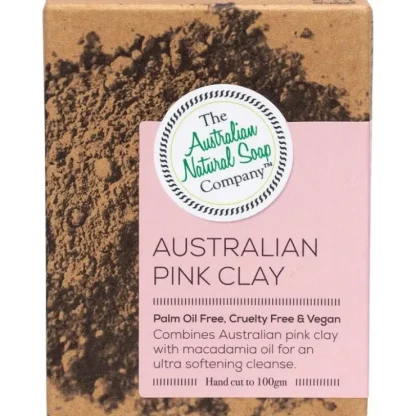 The Australian Natural Soap Co Face Soap Bar Australian Pink Clay 100g - Fresh Bloom Skin - Premium Skincare Solutions for Nourished, Hydrated, and Radiant Skin Every Day
