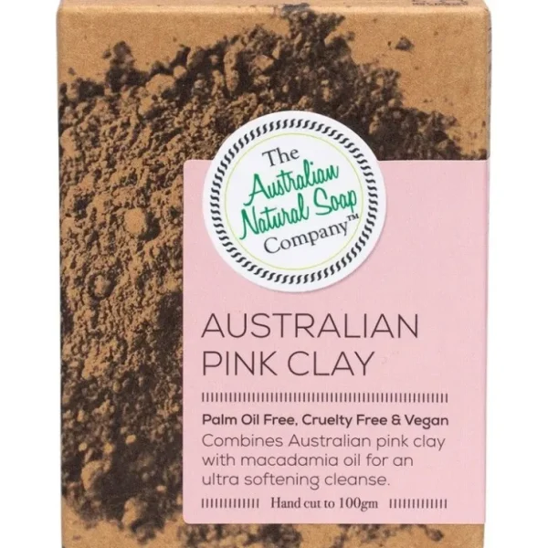 The Australian Natural Soap Co Face Soap Bar Australian Pink Clay 100g - Fresh Bloom Skin - Premium Skincare Solutions for Nourished, Hydrated, and Radiant Skin Every Day