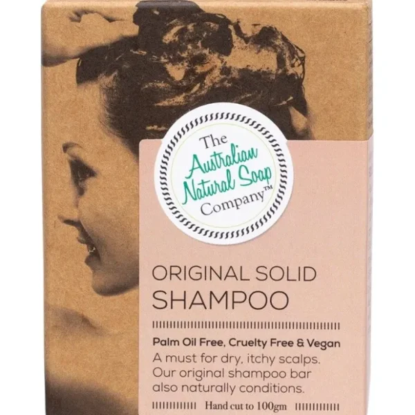 The Australian Natural Soap Co Solid Shampoo Bar Original 100g - Fresh Bloom Skin - Premium Skincare Solutions for Nourished, Hydrated, and Radiant Skin Every Day