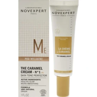 The Caramel Cream - 1 Light Tint-Ivory Sparkle by Novexpert for Women - 1 oz Makeup - Fresh Bloom Skin - Premium Skincare Solutions for Nourished, Hydrated, and Radiant Skin Every Day