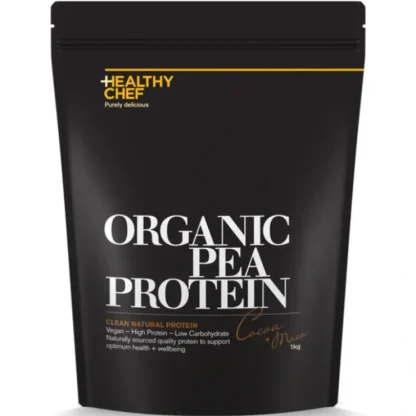 The Healthy Chef Organic Pea Protein Cocoa + Maca 1kg - Fresh Bloom Skin - Premium Skincare Solutions for Nourished, Hydrated, and Radiant Skin Every Day