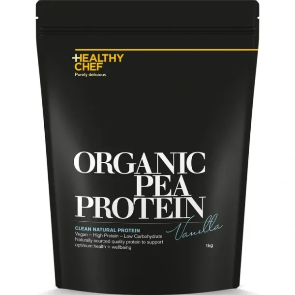 The Healthy Chef Organic Pea Protein Vanilla 1kg - Fresh Bloom Skin - Premium Skincare Solutions for Nourished, Hydrated, and Radiant Skin Every Day
