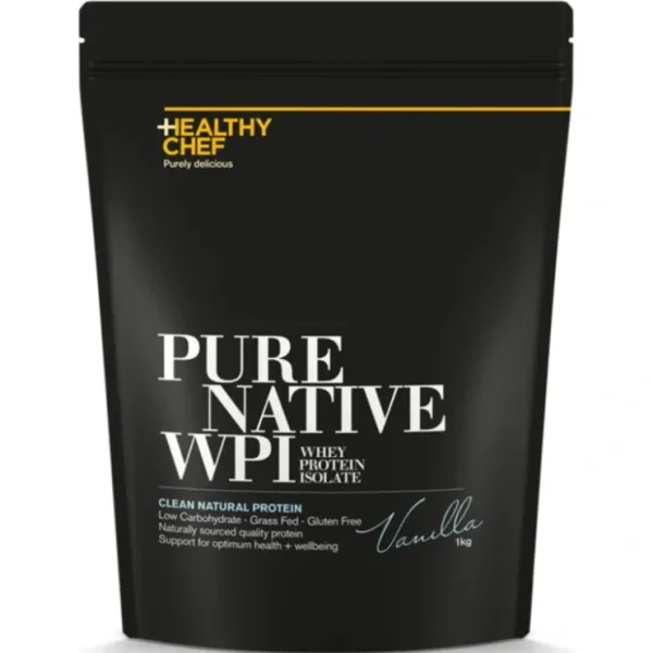 The Healthy Chef Pure Native WPI Vanilla 1kg - Fresh Bloom Skin - Premium Skincare Solutions for Nourished, Hydrated, and Radiant Skin Every Day