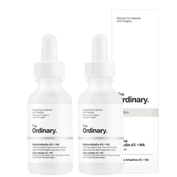 The Ordinary Alpha Arbutin 2% + HA [Double Pack] 2 x 30ml - Fresh Bloom Skin - Premium Skincare Solutions for Nourished, Hydrated, and Radiant Skin Every Day