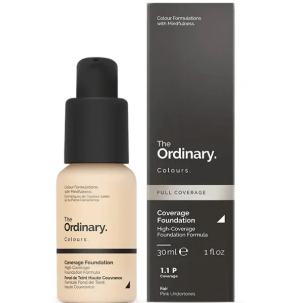 The Ordinary Coverage Foundation (1.1 P) 30ml - Fresh Bloom Skin - Premium Skincare Solutions for Nourished, Hydrated, and Radiant Skin Every Day
