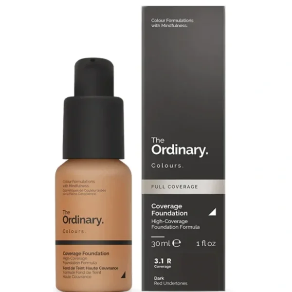 The Ordinary Coverage Foundation (3.1 R) 30ml - Fresh Bloom Skin - Premium Skincare Solutions for Nourished, Hydrated, and Radiant Skin Every Day