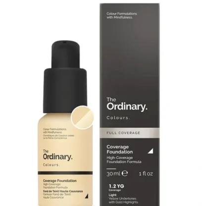 The Ordinary Coverage Foundation (1.2 YG) 30ml - Fresh Bloom Skin - Premium Skincare Solutions for Nourished, Hydrated, and Radiant Skin Every Day
