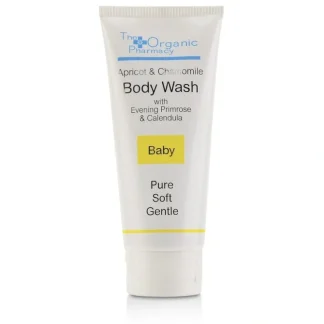 The Organic Pharmacy Apricot & Chamomile Body Wash - For Baby 100ml/3.4oz - Fresh Bloom Skin - Premium Skincare Solutions for Nourished, Hydrated, and Radiant Skin Every Day