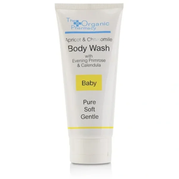The Organic Pharmacy Apricot & Chamomile Body Wash - For Baby 100ml/3.4oz - Fresh Bloom Skin - Premium Skincare Solutions for Nourished, Hydrated, and Radiant Skin Every Day