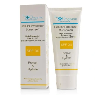 The Organic Pharmacy Cellular Protection Sunscreen SPF 30 100ml/3.4oz - Fresh Bloom Skin - Premium Skincare Solutions for Nourished, Hydrated, and Radiant Skin Every Day