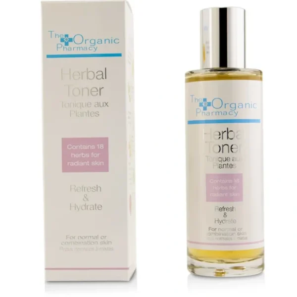 The Organic Pharmacy Herbal Toner - For Normal & Combination Skin 100ml/3.4oz - Fresh Bloom Skin - Premium Skincare Solutions for Nourished, Hydrated, and Radiant Skin Every Day