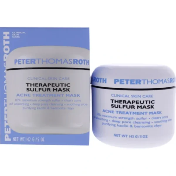 Therapeutic Sulfur Mask by Peter Thomas Roth for Unisex - 5 oz Treatment - Fresh Bloom Skin - Premium Skincare Solutions for Nourished, Hydrated, and Radiant Skin Every Day