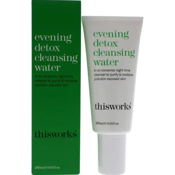 ThisWorks Evening Detox Cleansing Water by ThisWorks for Unisex - 6.8 oz Cleanser - Fresh Bloom Skin - Premium Skincare Solutions for Nourished, Hydrated, and Radiant Skin Every Day