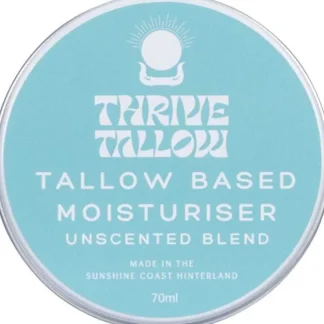 Thrive Tallow Tallow Based Moisturiser Unscented 70ml - Fresh Bloom Skin - Premium Skincare Solutions for Nourished, Hydrated, and Radiant Skin Every Day