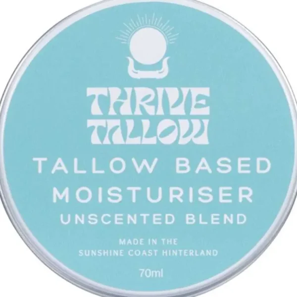 Thrive Tallow Tallow Based Moisturiser Unscented 70ml - Fresh Bloom Skin - Premium Skincare Solutions for Nourished, Hydrated, and Radiant Skin Every Day