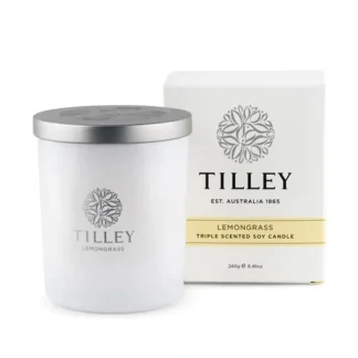 TILLEY TILLEY -Lemongrass Soy Candle 240G Fixed size - Fresh Bloom Skin - Premium Skincare Solutions for Nourished, Hydrated, and Radiant Skin Every Day