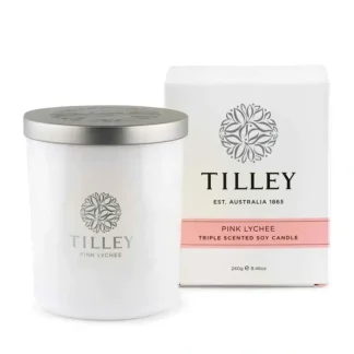 TILLEY TILLEY -Pink Lychee Soy Candle 240G Fixed size - Fresh Bloom Skin - Premium Skincare Solutions for Nourished, Hydrated, and Radiant Skin Every Day