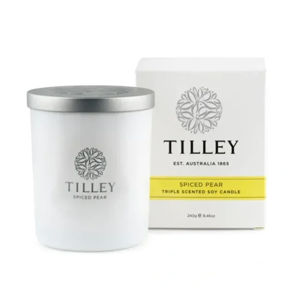 TILLEY TILLEY -Spiced Pear Candle 240G Fixed size - Fresh Bloom Skin - Premium Skincare Solutions for Nourished, Hydrated, and Radiant Skin Every Day