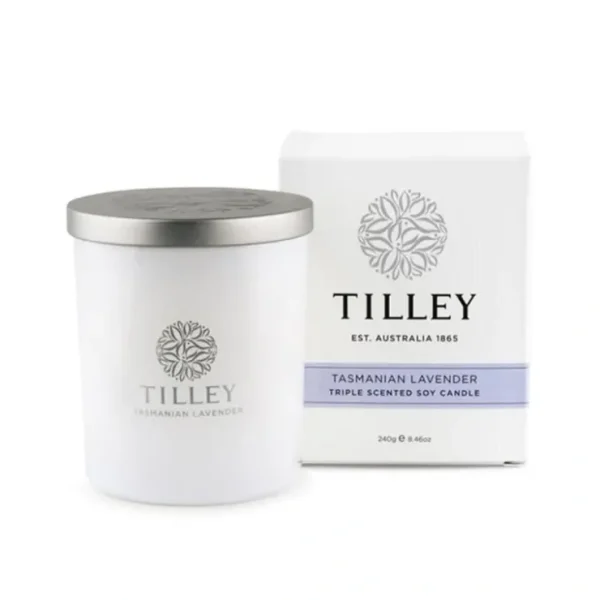 TILLEY TILLEY -Tasmanian Lavender Soy Candle 240G Fixed size - Fresh Bloom Skin - Premium Skincare Solutions for Nourished, Hydrated, and Radiant Skin Every Day