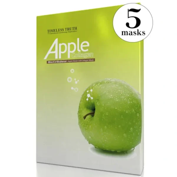 Timeless Truth Apple Stem Cell Collagen Mask - Bio Cellulose Face Mask (Value Pack of 5 Masks) 5 Masks - Fresh Bloom Skin - Premium Skincare Solutions for Nourished, Hydrated, and Radiant Skin Every Day