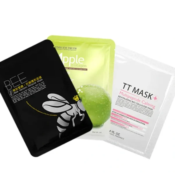 Timeless Truth Multi Miracle Glow Facial Mask Set (3 X Luxury Facial Sheet Masks) 3 Masks - Fresh Bloom Skin - Premium Skincare Solutions for Nourished, Hydrated, and Radiant Skin Every Day