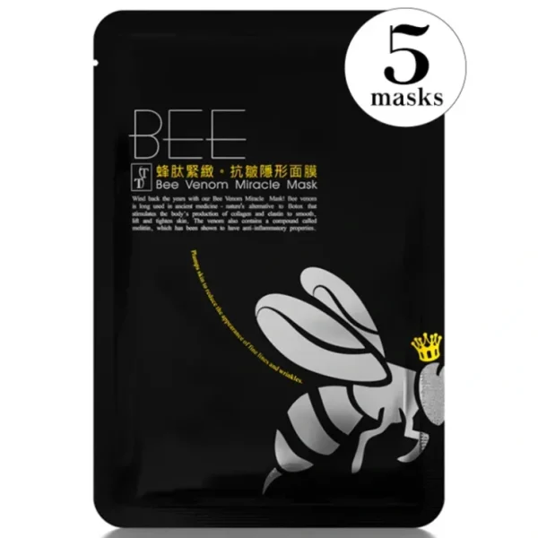 Timeless Truth TT Bee Venom Miracle Facial Sheet Mask (Value Pack of 5 Masks) 5 Masks - Fresh Bloom Skin - Premium Skincare Solutions for Nourished, Hydrated, and Radiant Skin Every Day