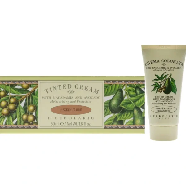 Tinted Cream - Hazelnut Hue by LErbolario for Women - 1.6 oz Cream - Fresh Bloom Skin - Premium Skincare Solutions for Nourished, Hydrated, and Radiant Skin Every Day