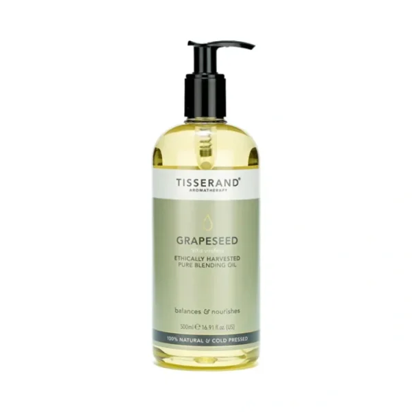 Tisserand Blending Oil Grapeseed 500ml - Fresh Bloom Skin - Premium Skincare Solutions for Nourished, Hydrated, and Radiant Skin Every Day